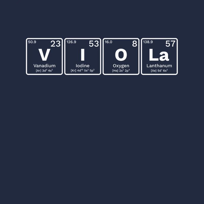 Viola Viola Nerds Periodic Table Elements PSE