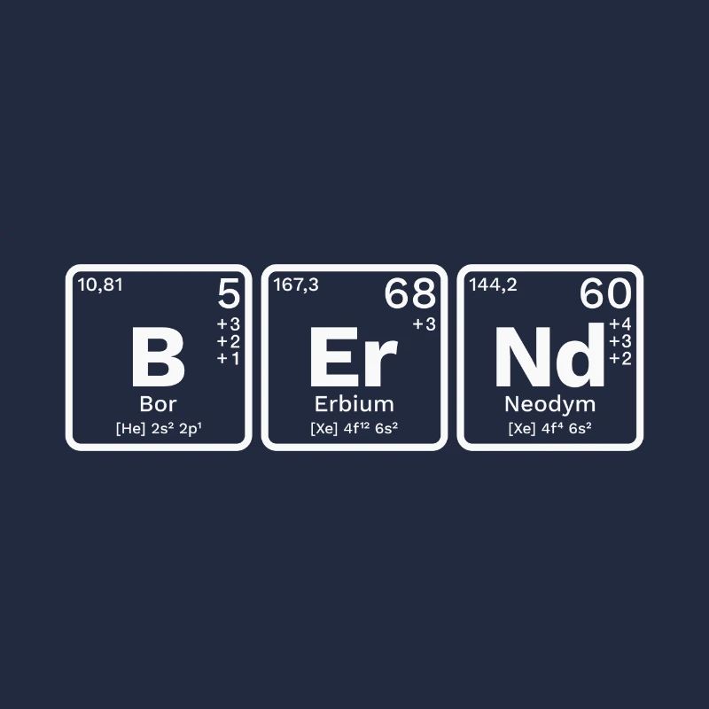 Bernd PSE Nerd Chimie Éléments Tableau périodique