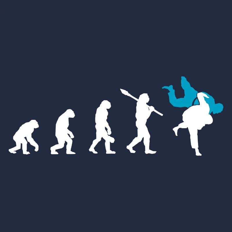 Judo Evolution cooles Judoka Retro Geschenk