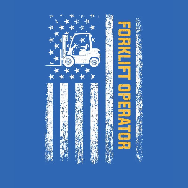 Forklift American forklift operator