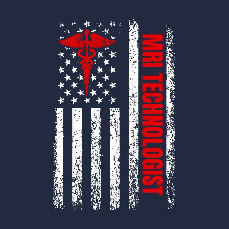 MRI Technologist American Flag, Radiologic MRI tec