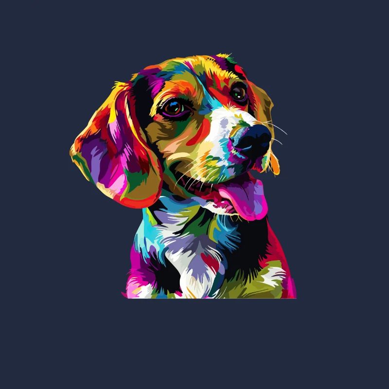 beagle Beagle coloré