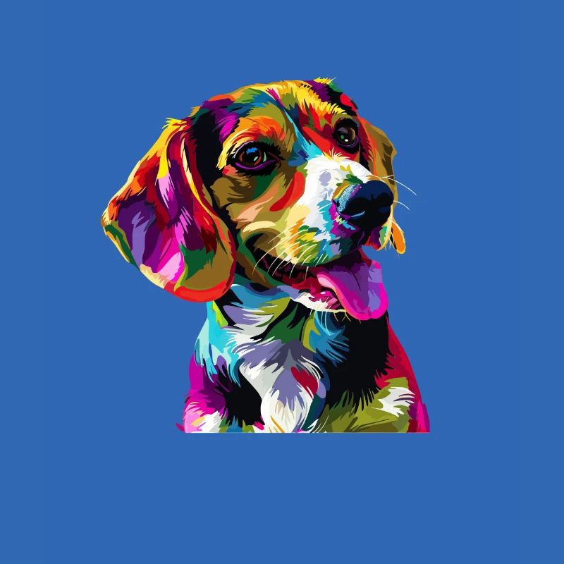 beagle Beagle coloré