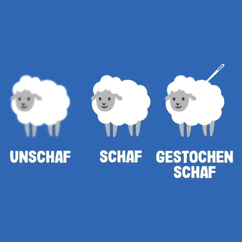 Unschaf Schaf gestochen Schaf