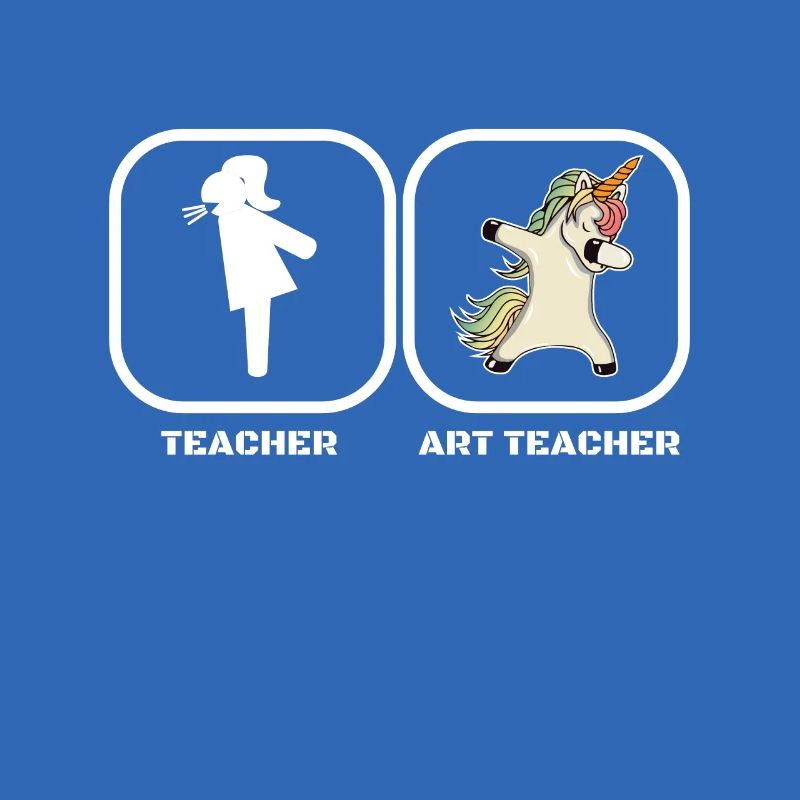 Professeur d'art professeur d'art licorne