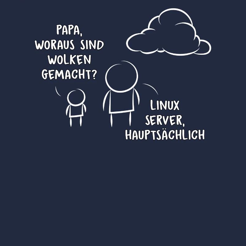Kind, Das Seinen Vater Über Cloud Computing Fragt