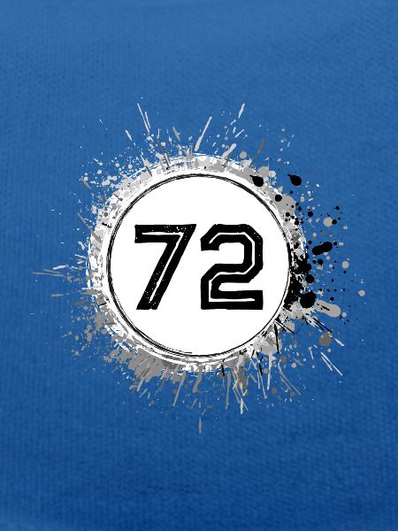 72 Zahl Klecks