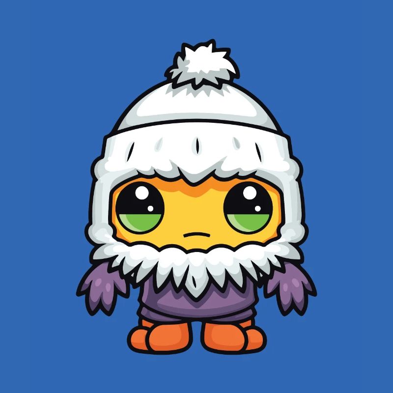 Cold Winter Comic Eskimo