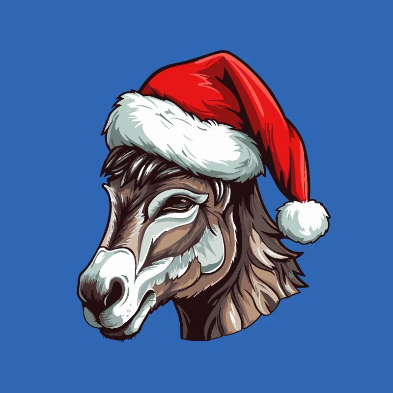 Tête d’animal de Noël d’âne