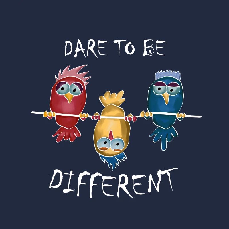 Anders sein Gegen den Strom LGBT Vogel Geschenk