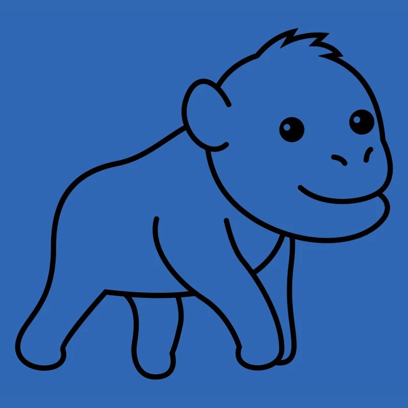 Orangutan monkey comic