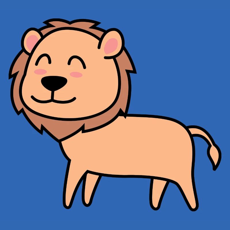 Löwe Comic Tier
