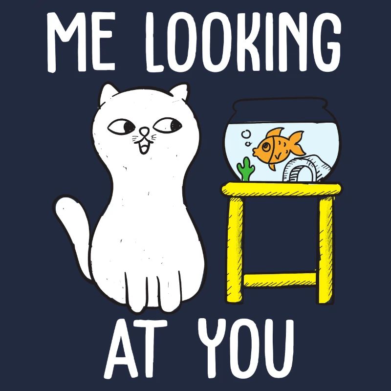 Moi qui te regarde conception de tshirt de chat