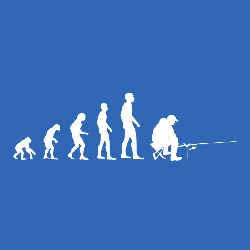 Pêche pêche cadeau évolution pêcheur pêcheur