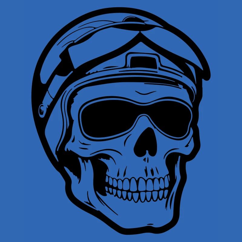 Skelett Biker