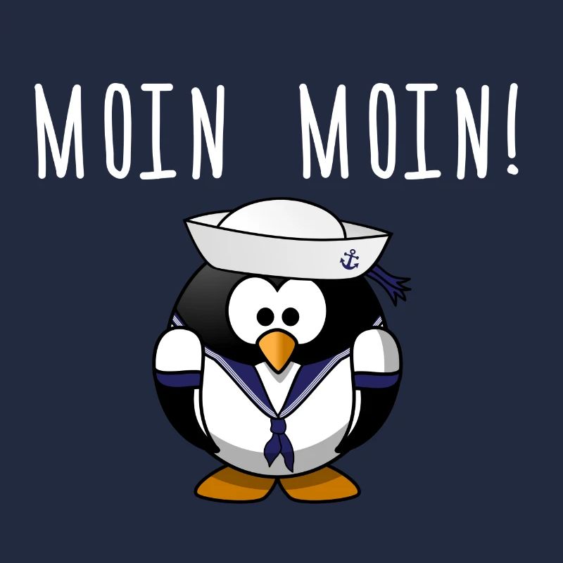 Moin Moin Pinguin Geschenk