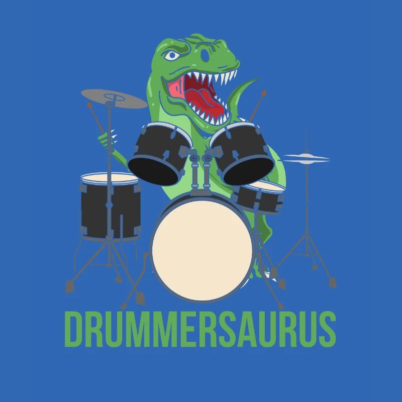 Drums Drummer T-Rex Dinosaur Drums Sticks
