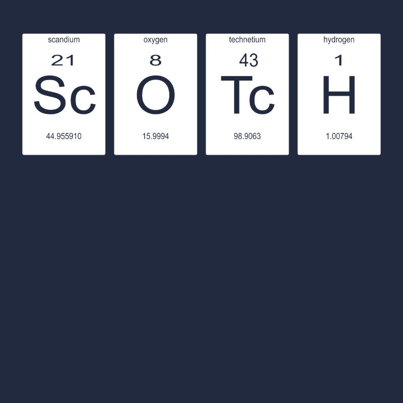 scotch nerd gift periodic table