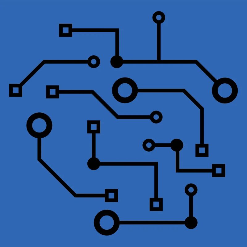 logo cool schaltkreis draht daten microchip kreisl
