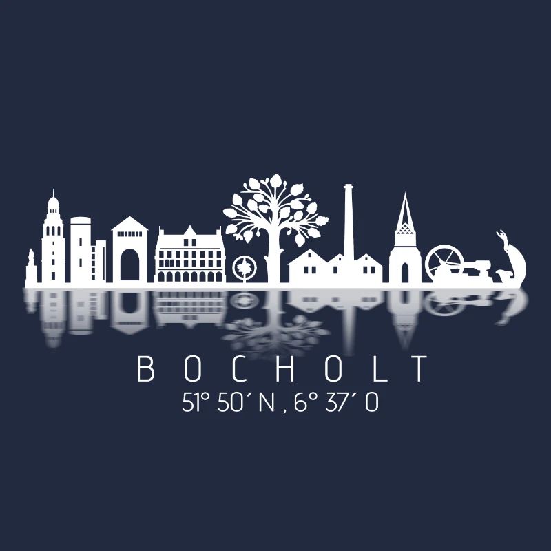 Bocholt skyline white / coordinates