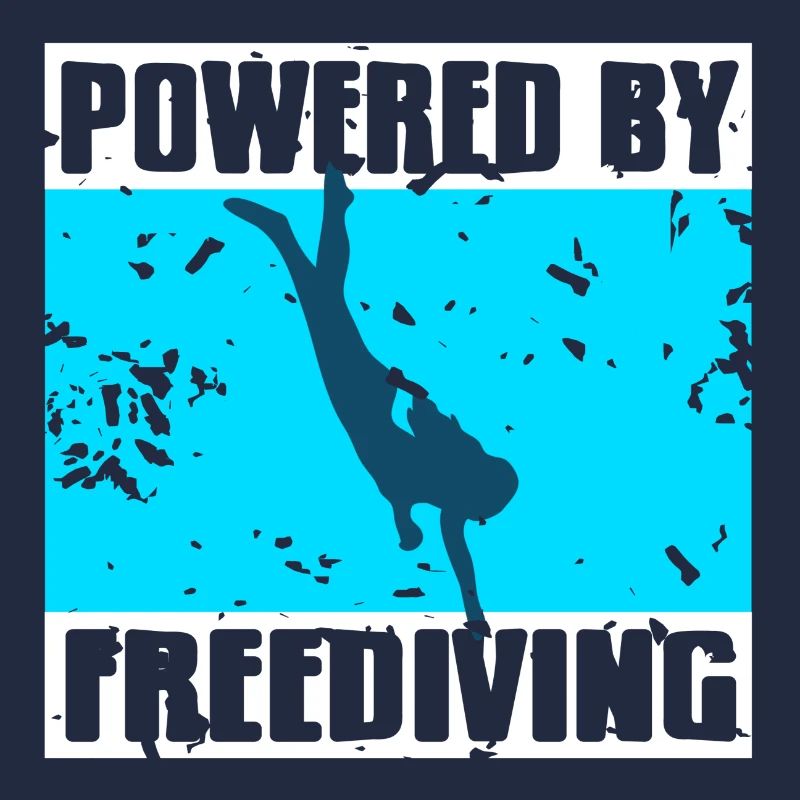 Powered By Free diving Gift idea