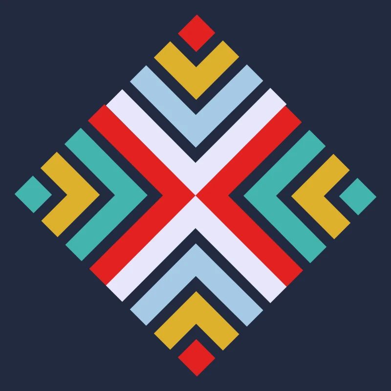 Folk geometric pattern