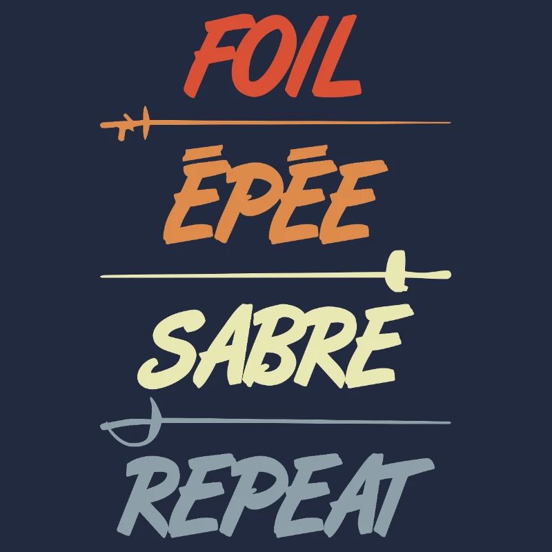 Répétition du sabre épée en feuille d’aluminium