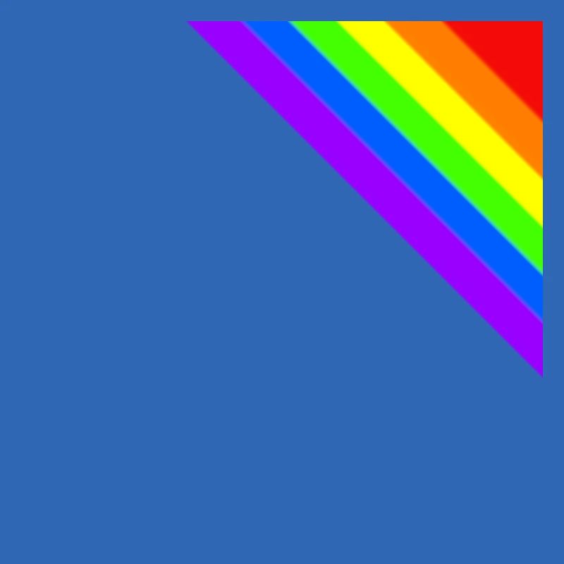 Regenbogen Geschenkidee Ecke bunt
