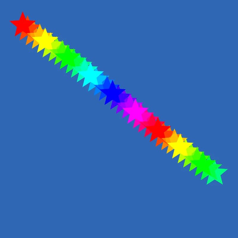 Sterne bunt Regenbogen Geschenkidee