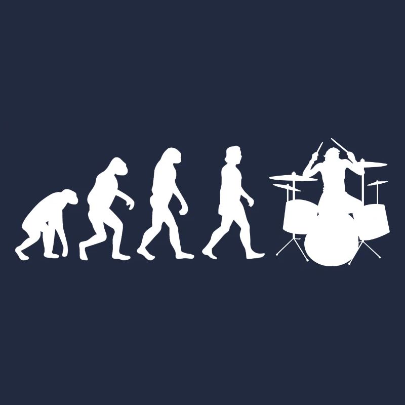 Batteur Evolution Batteur Batteur Drummer Band