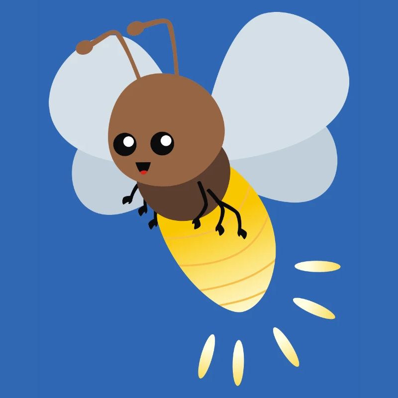 Nette Firefly-Karikatur