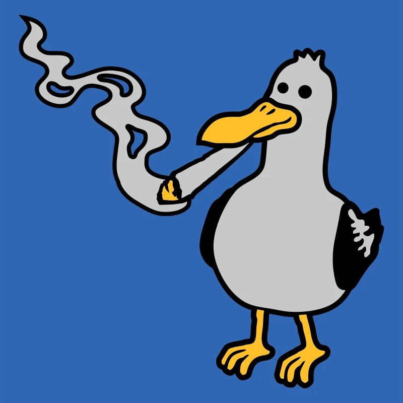 Kiffer Möwe Hanf rauchen
