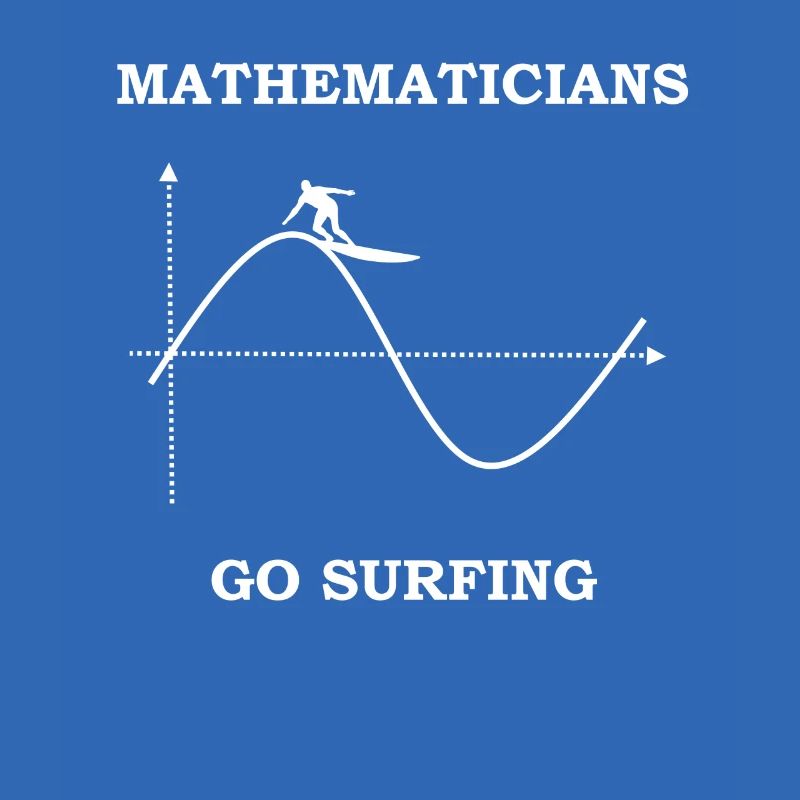 Mathematician Surfing Sinus Math Teacher Gift