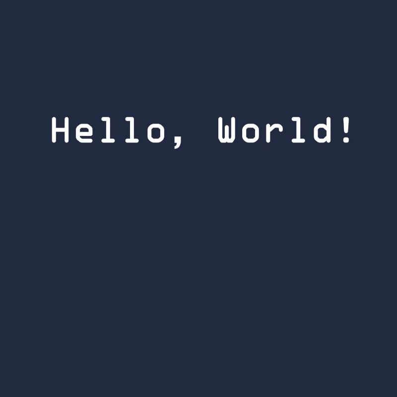 Hello World programmer computer scientist gift