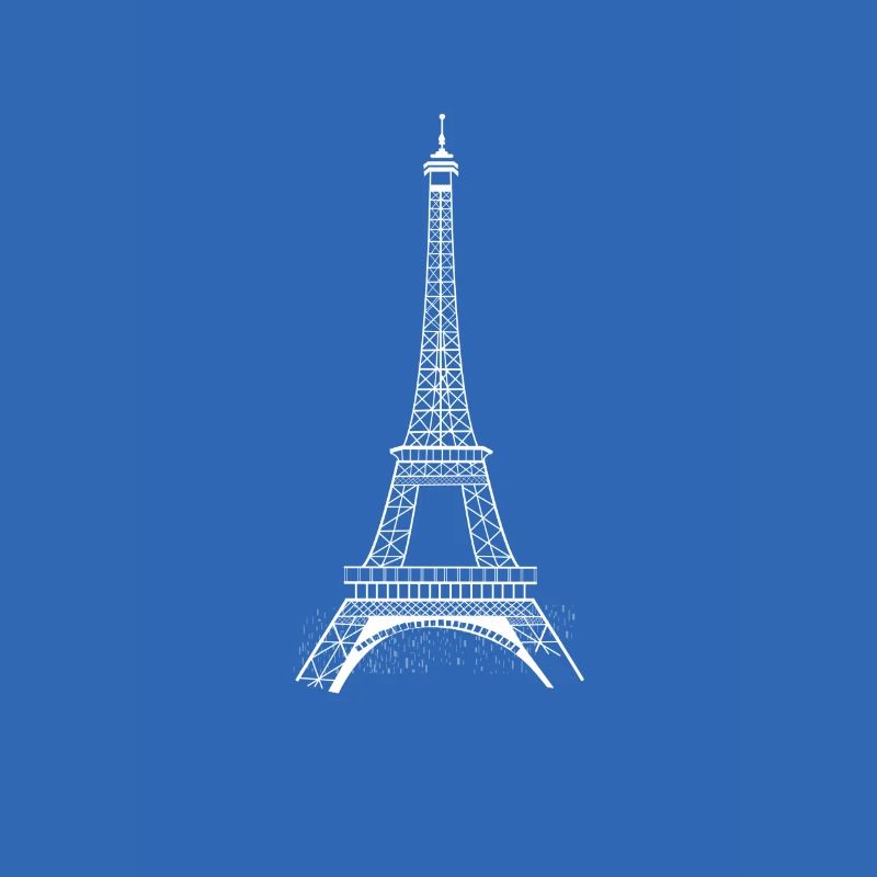 Eiffel Tower white