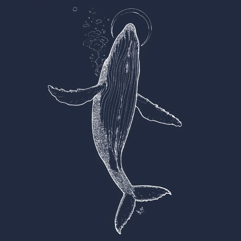 Whale moon White Blumar