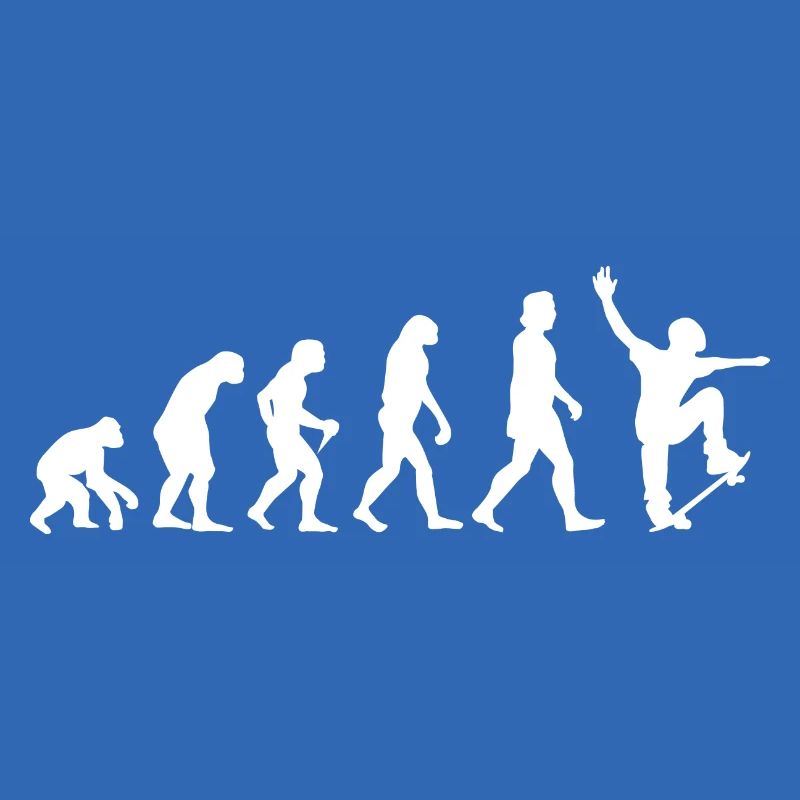 Evolution Skateboard Skateboard skateboarder cadeau