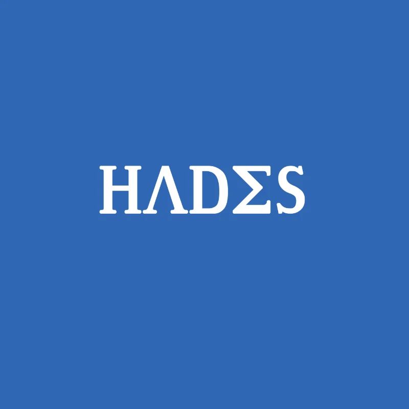 Hades Design white in Greek script