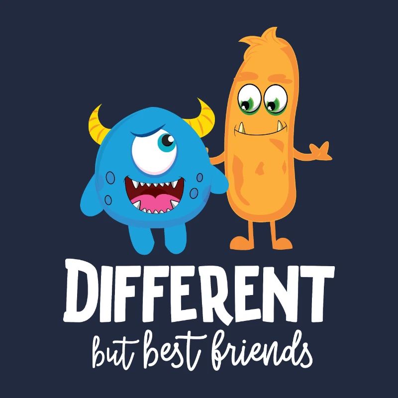 Amis avec des monstres différenciés