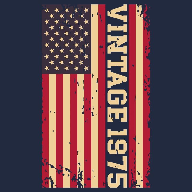 Vintage 1975 US Flag