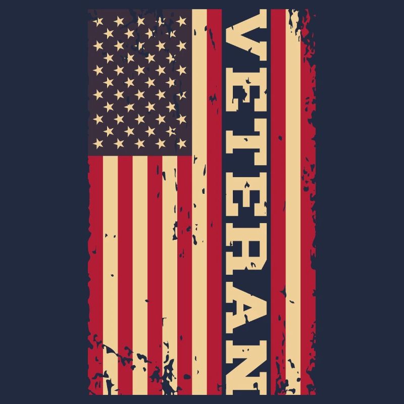 Drapeau américain vétéran