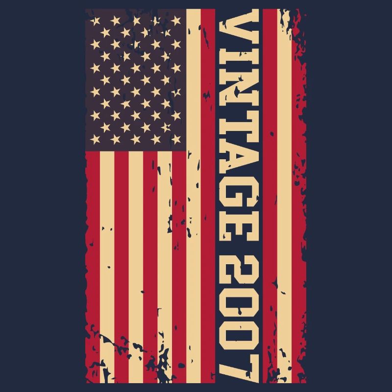 Vintage 2007 US Flagge