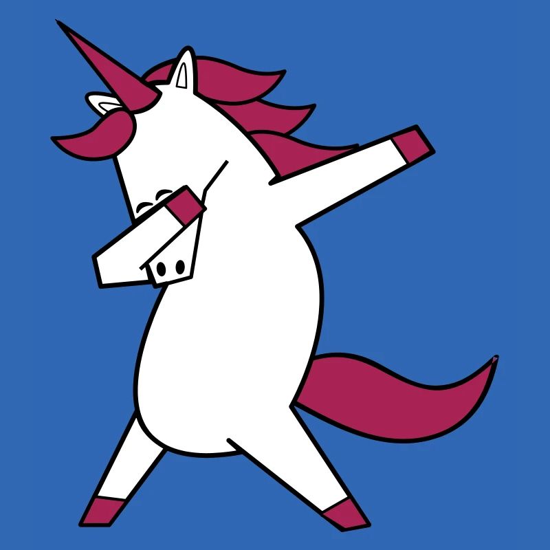 dabbing unicorn