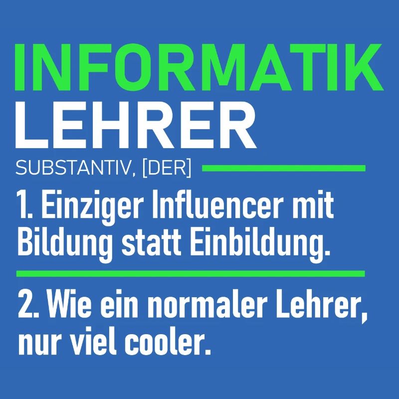 Informatik Lehrer Lehrerin Schule Abschieds Beruf