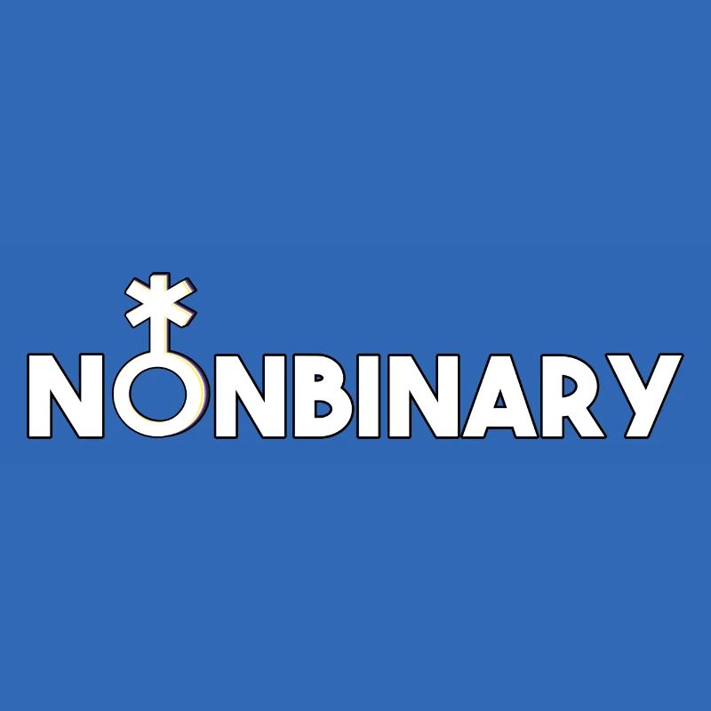 Non-binary non-binary non-binary gender symbol