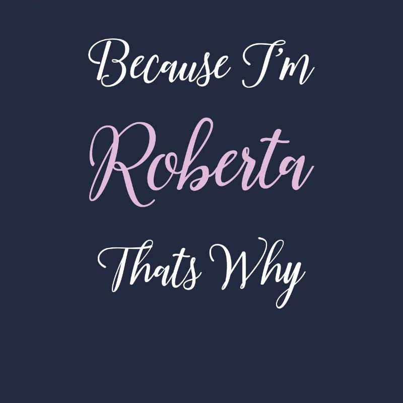 Roberta personalisierter Name Geschenk Frau Mädchen Pink