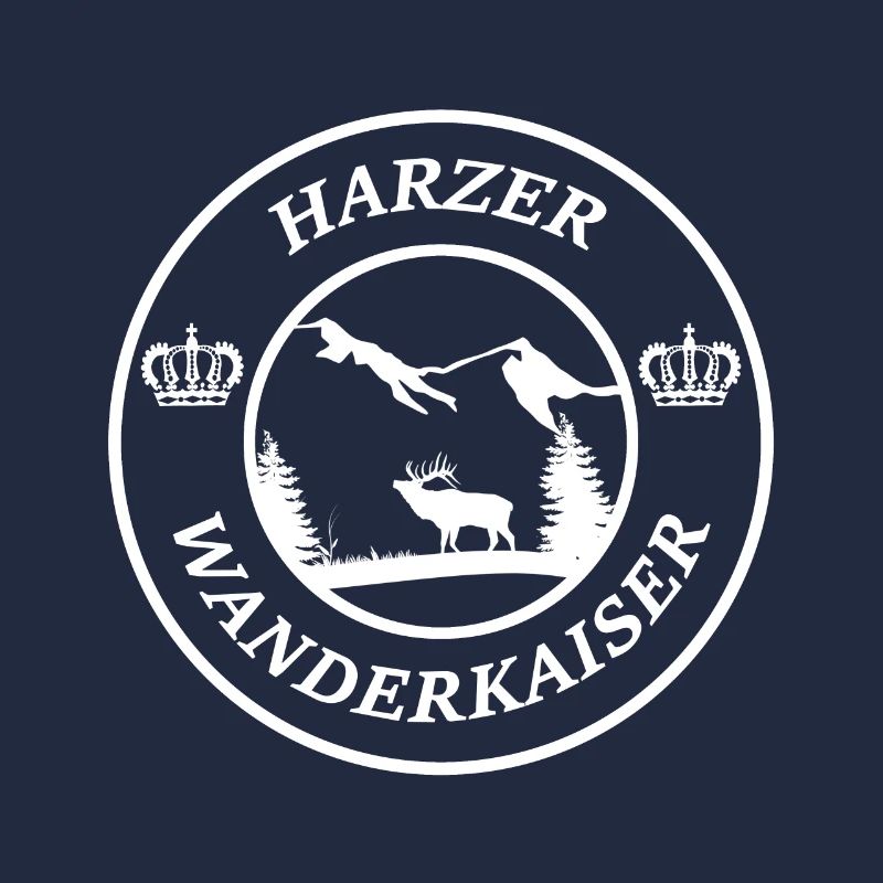 Harzer Wanderkaiser Geschenkidee Tshirt Wanderung