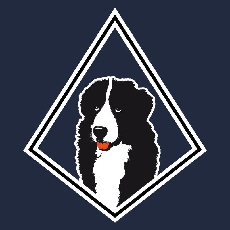 Conception de diamant de chien