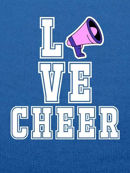 Liebes-Beifall Cheerleader-Mädchen-Megaphon