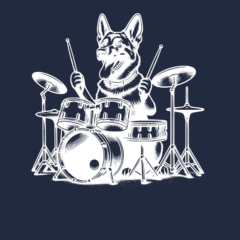 Conception de chien batteur Malinois cool